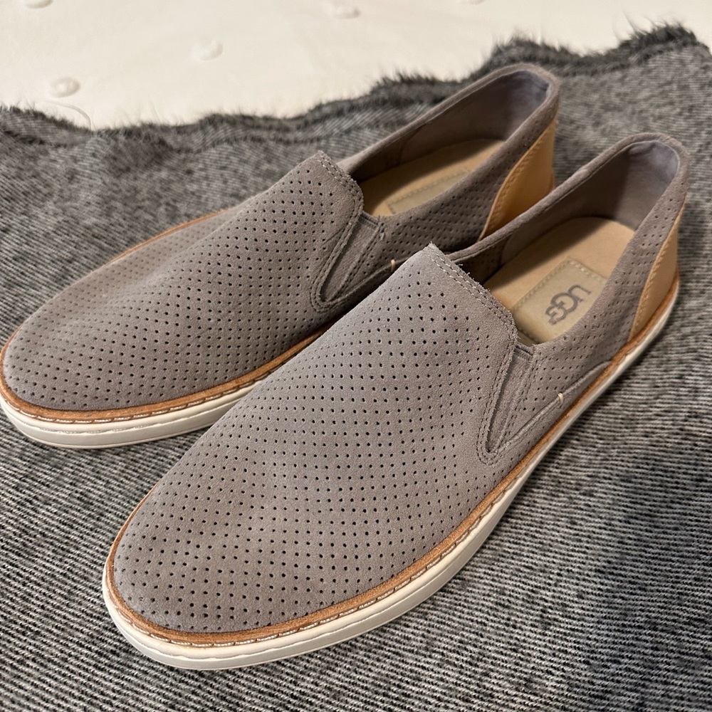 Ugg suede slip on shoes